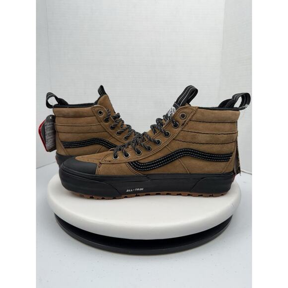 VANS SK8-Hi MTE-2 Womens Sz 9 Dachshund Brown Black Waterproof Hiking Shoe Boots - Picture 8 of 12
